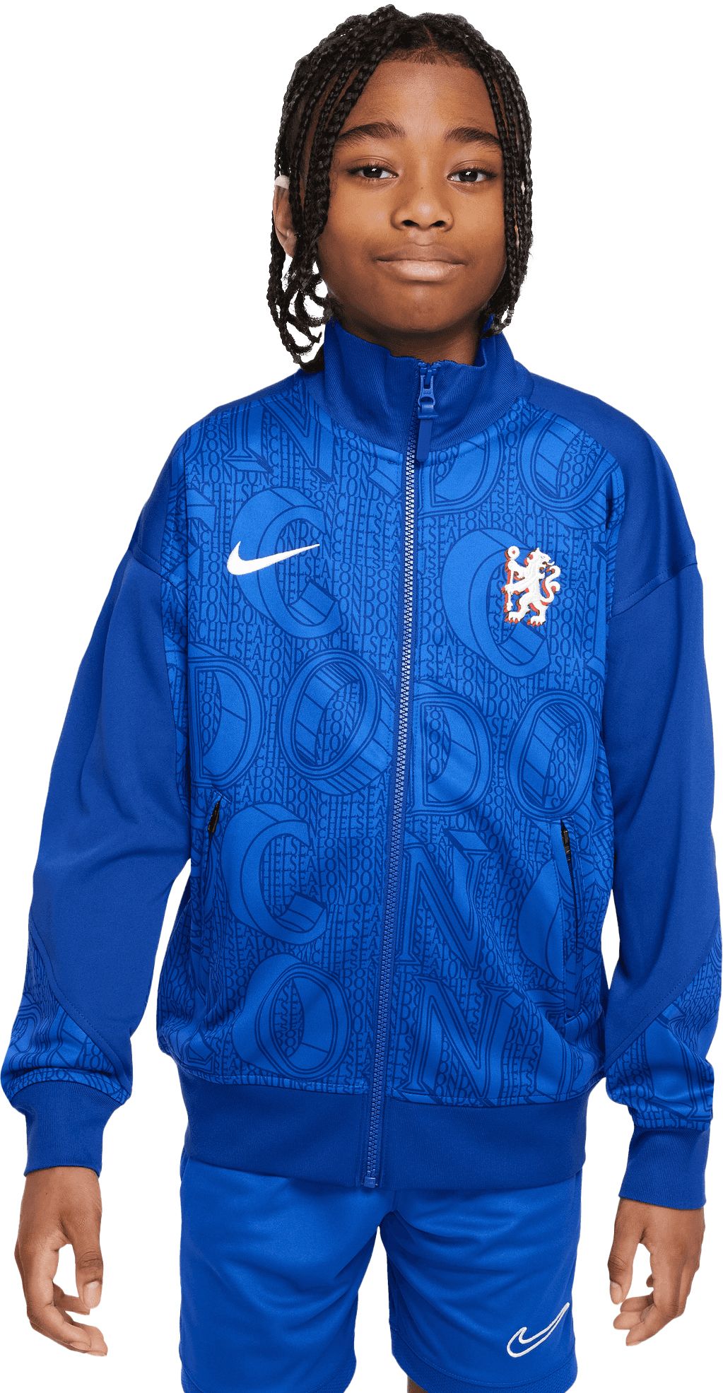 Nike Youth Chelsea FC 2025-26 Blue Prematch Jacket product image