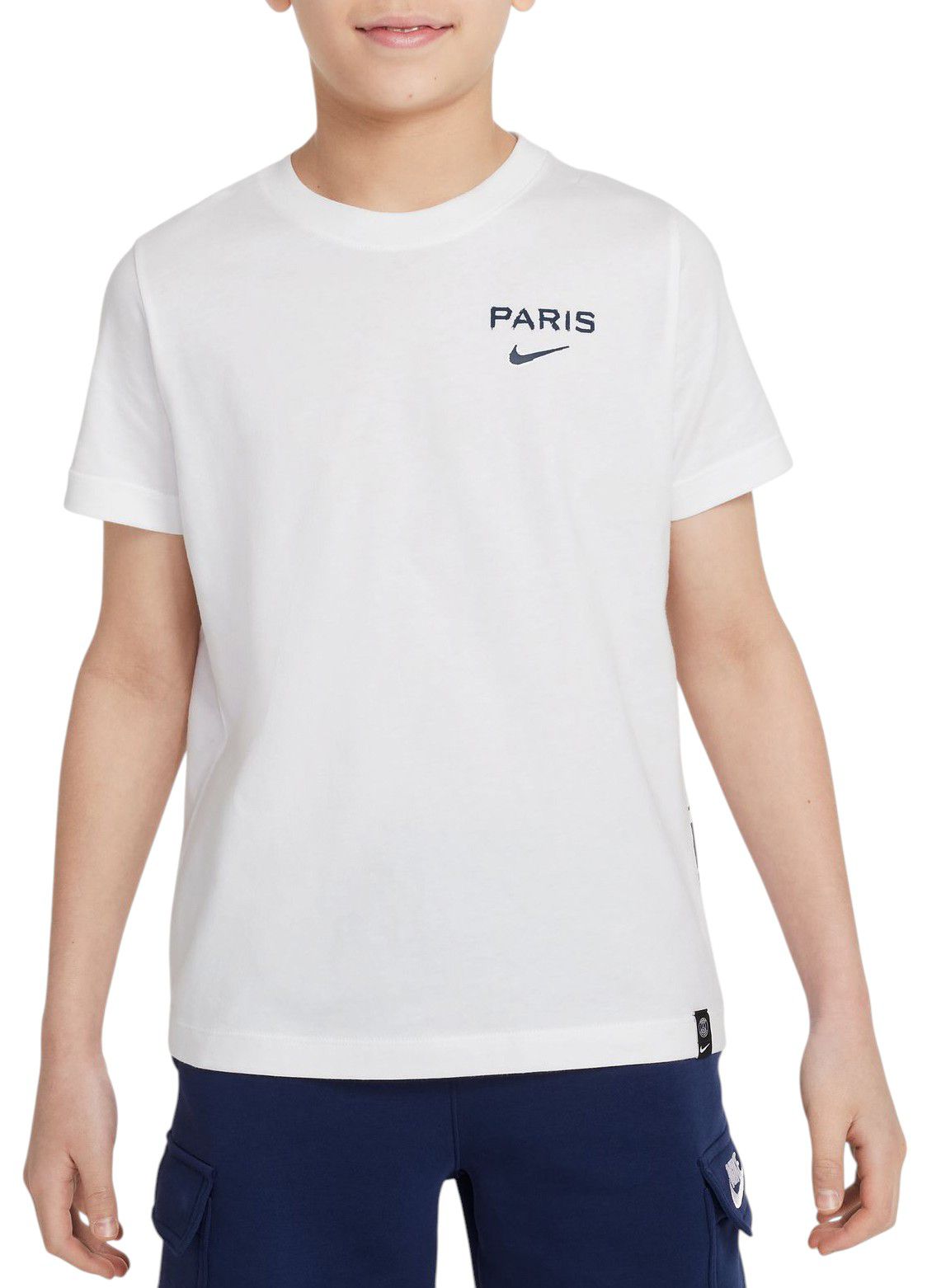 Nike Youth Paris Saint-Germain White Team Wordmark T-Shirt product image