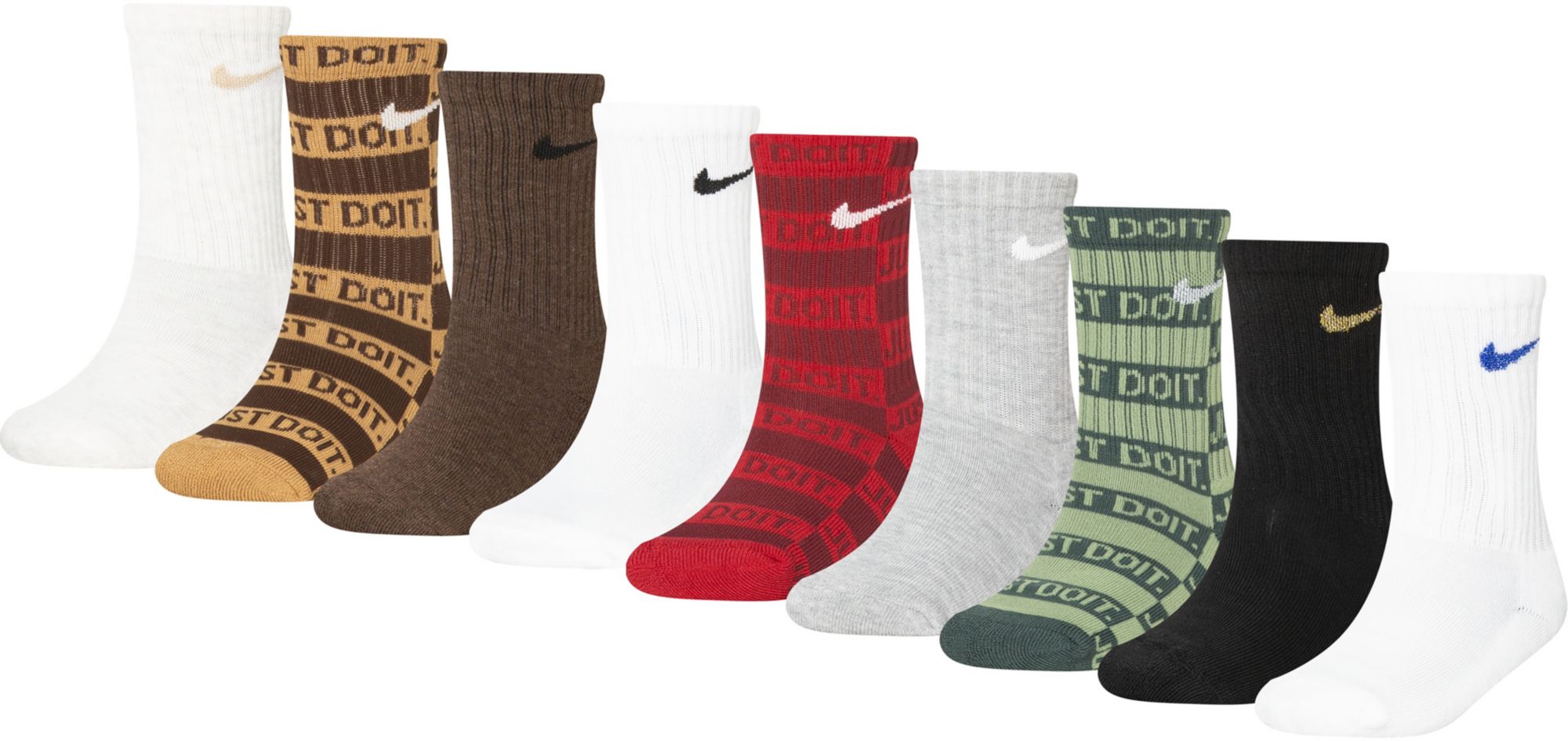 Nike Youth 9-Pack Holiday Crew Socks Gift Box product image