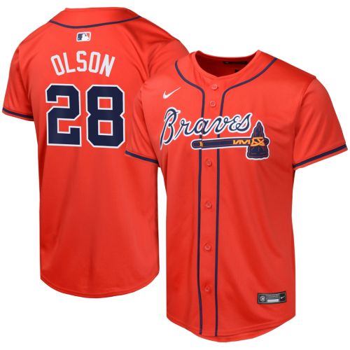 Nike Youth Atlanta Braves Ronald Acuña Jr. #13 Red Limited Vapor