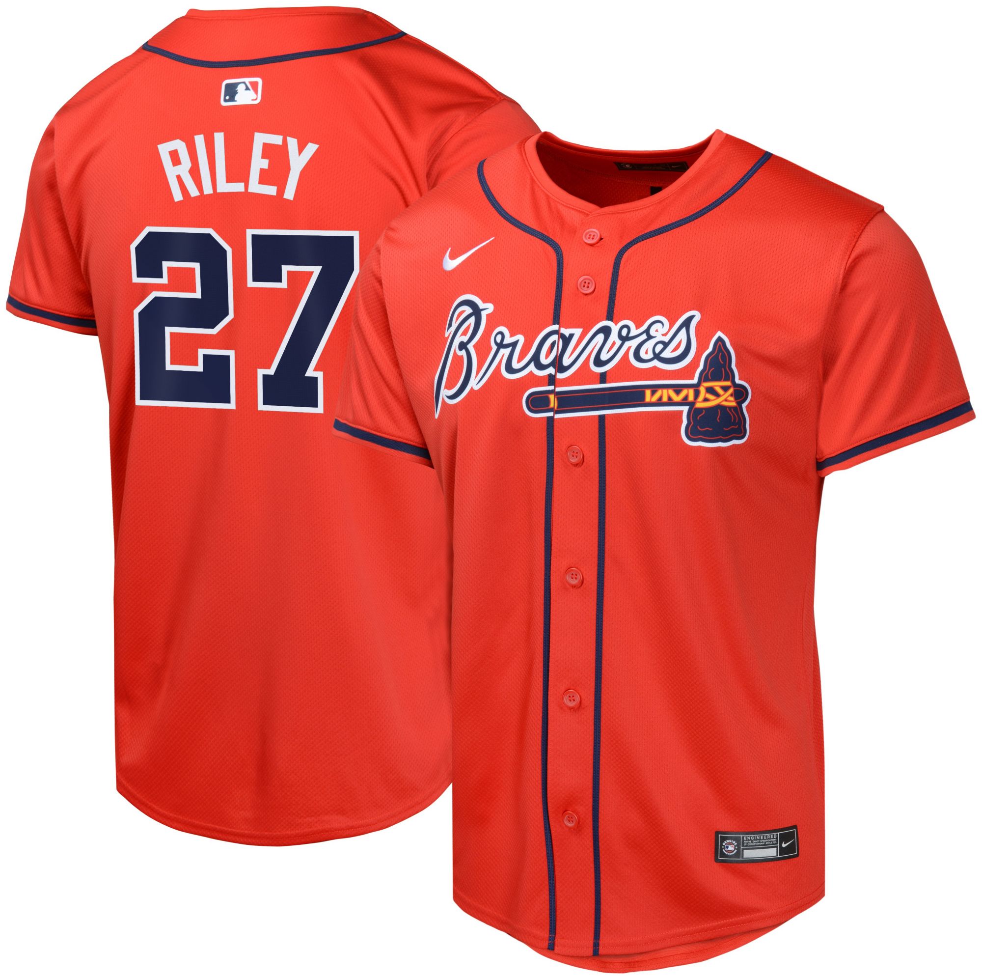Nike Youth Atlanta Braves Austin Riley #27 Red Limited Jersey product image