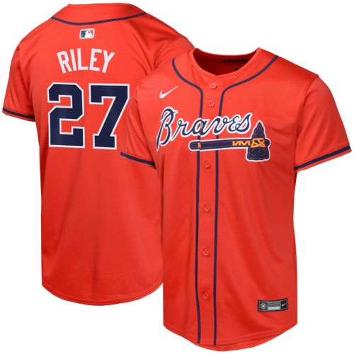 Nike Youth Atlanta Braves Ronald Acuna Jr. #13 Grey Limited Jersey