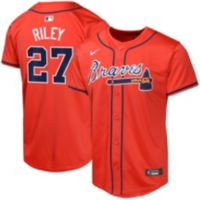 Nike Youth Atlanta Braves Austin Riley #27 Red Limited Jersey