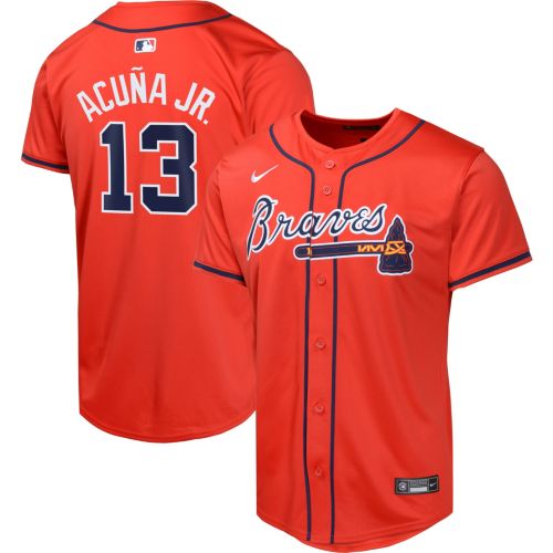 Nike Toddler Atlanta Braves White Ronald Acuna Jr. #13 Replica