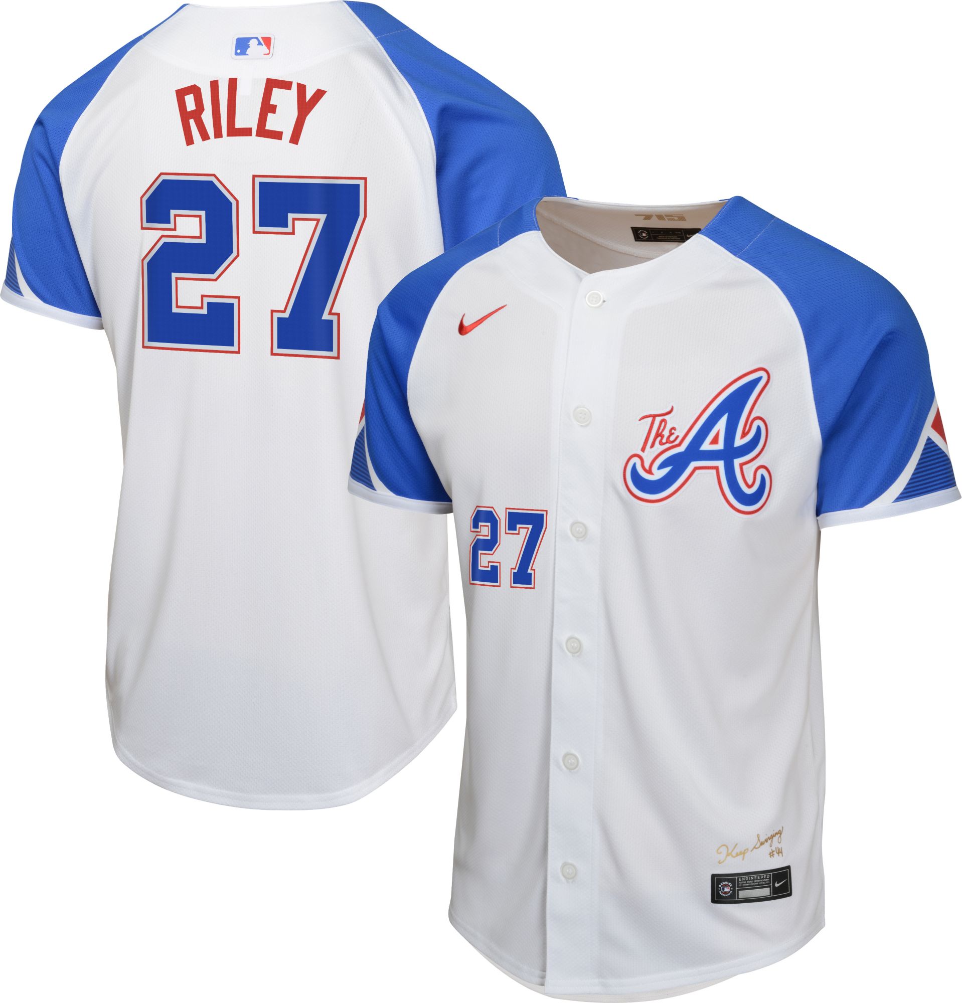 Nike Youth Atlanta Braves City Connect Austin Riley #27 Limited Vapor Jersey product image