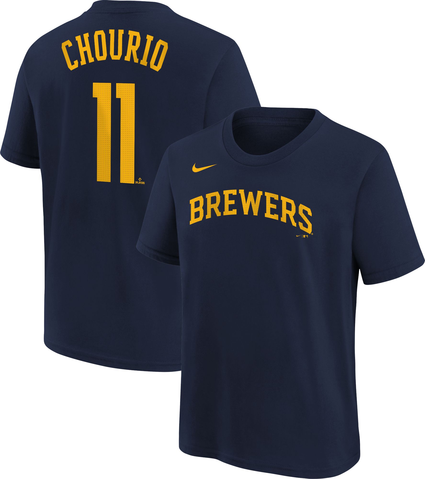 Nike Youth Milwaukee Brewers Jackson Chourio #11 Navy T-Shirt product image