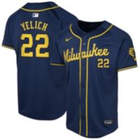 Nike Youth Milwaukee Brewers Navy Christian Yelich #22
