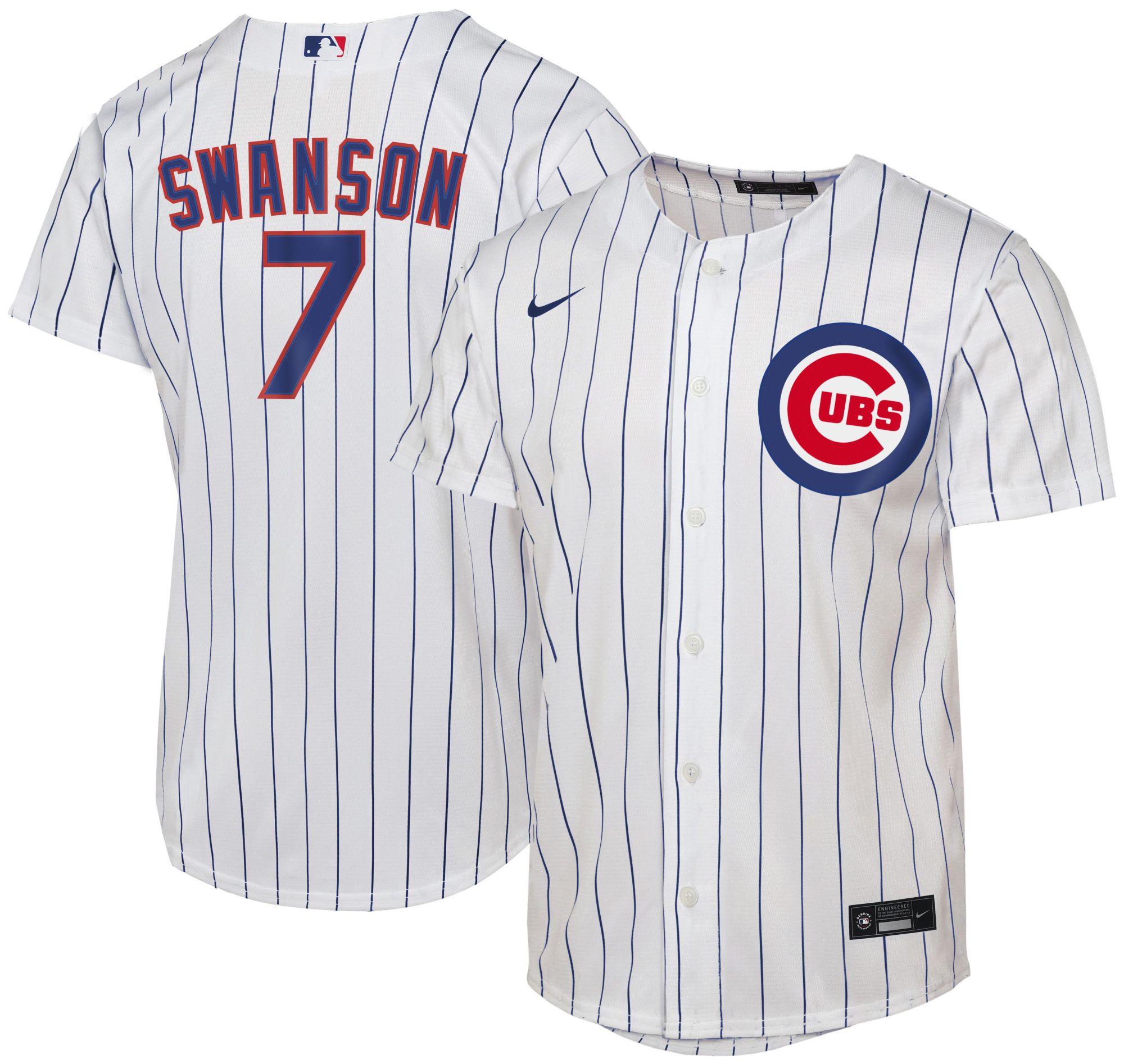 MLB Youth Chicago Cubs Dansby Swanson #7 White Replica Jersey product image