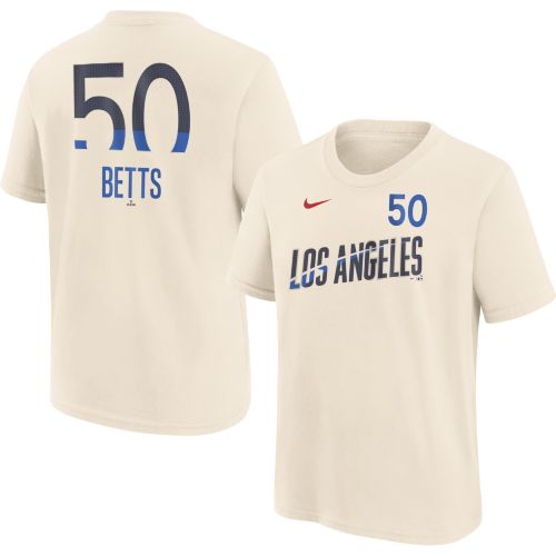 Nike Youth Los Angeles Dodgers Mookie Betts #50 Blue Home T-Shirt