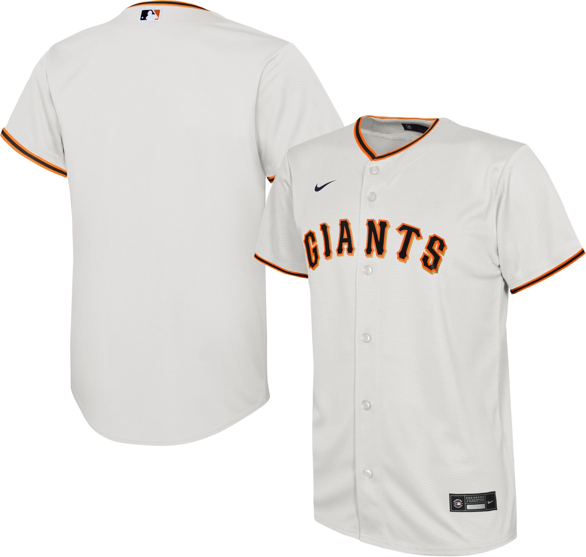 Nike Youth San Francisco Giants Blank White Cool Base Jersey