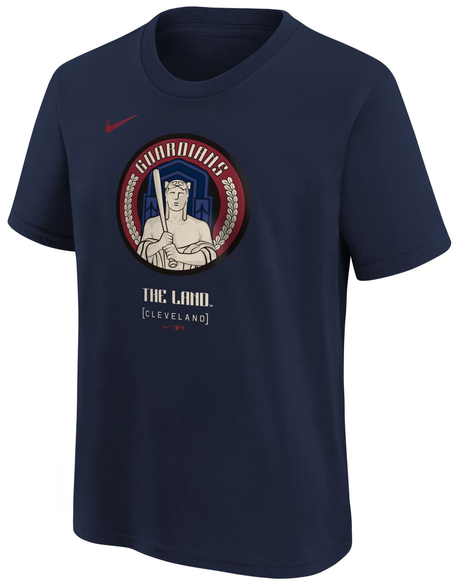 Nike Youth Cleveland Guardians City Connect Navy Logo T-Shirt product image