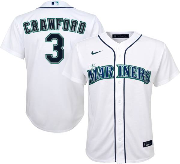 Nike Youth Seattle Mariners J. P. Crawford 3 White Home Cool Base Jersey