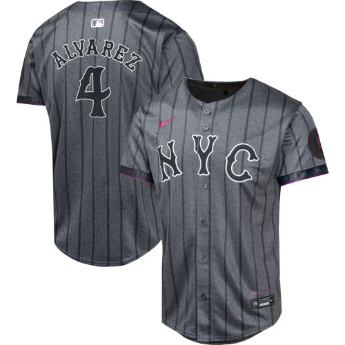 Nike Youth New York Mets City Connect Francisco Lindor #12 Limited