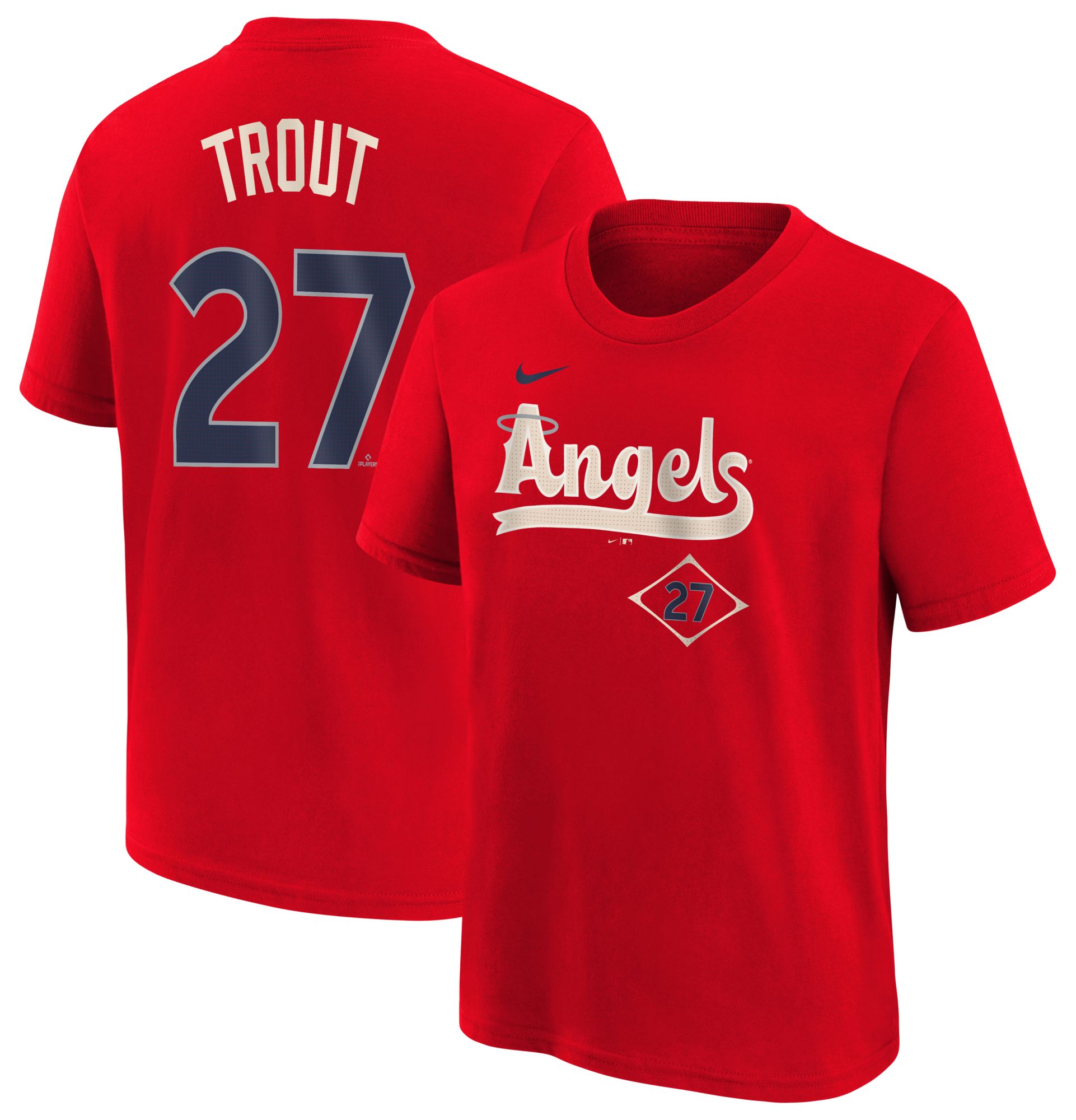 Nike Youth Los Angeles Angels Red Mike Trout #27 Jersey product image