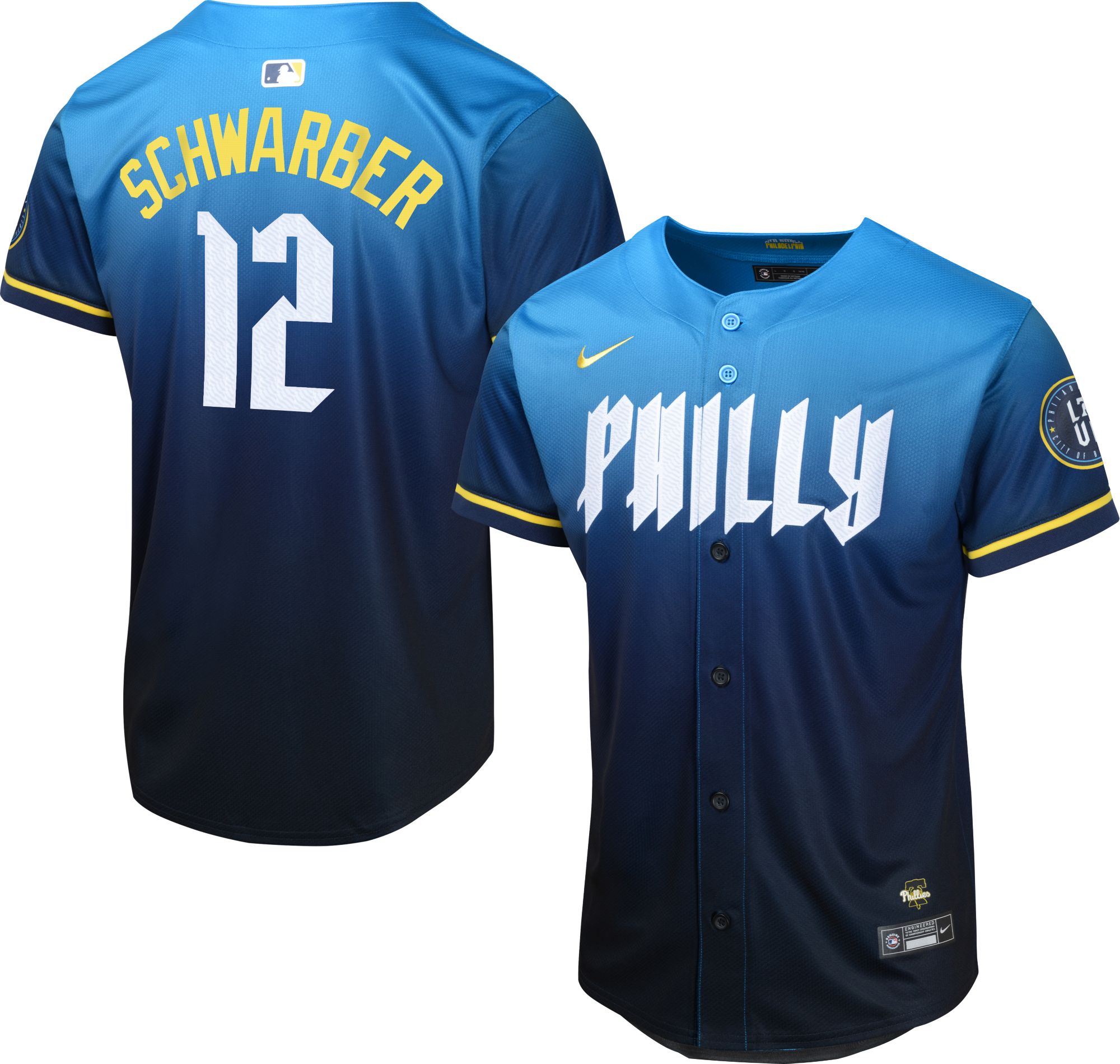 Nike Youth Philadelphia Phillies City Connect Kyle Schwarber #12 Limited Vapor Jersey product image