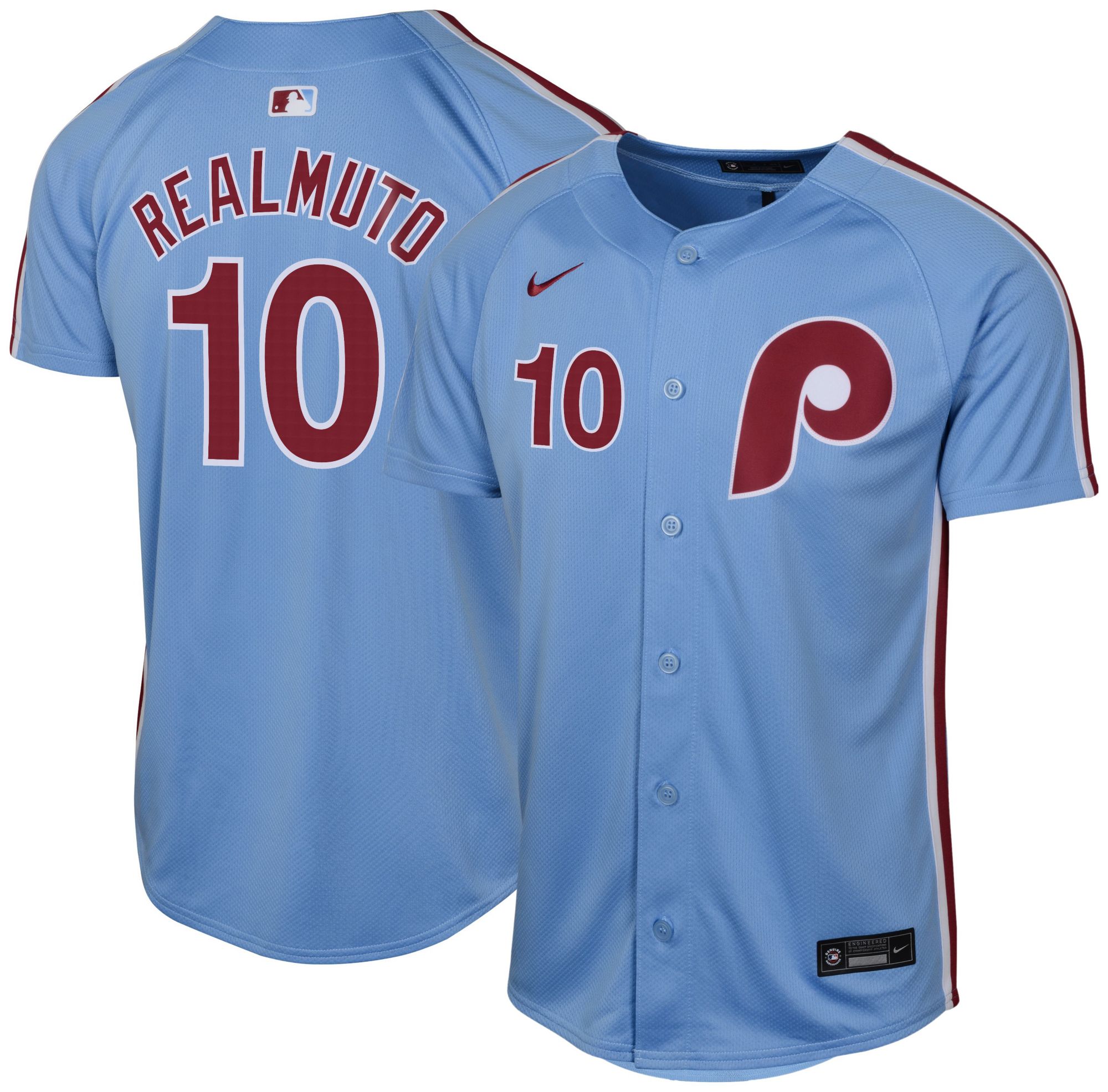 Nike Youth Philadelphia Phillies Light Blue J.T. Realmuto #10 Limited Jersey product image