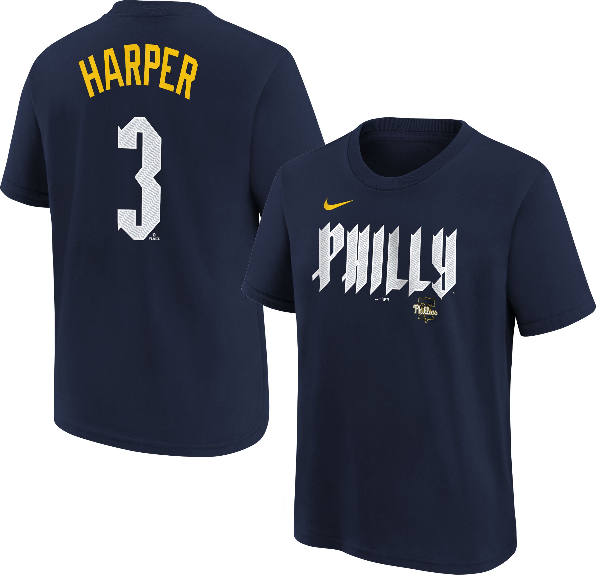 Nike Youth Philadelphia Phillies 2024 City Connect Bryce Harper #3 T-Shirt  | Dick's Sporting Goods