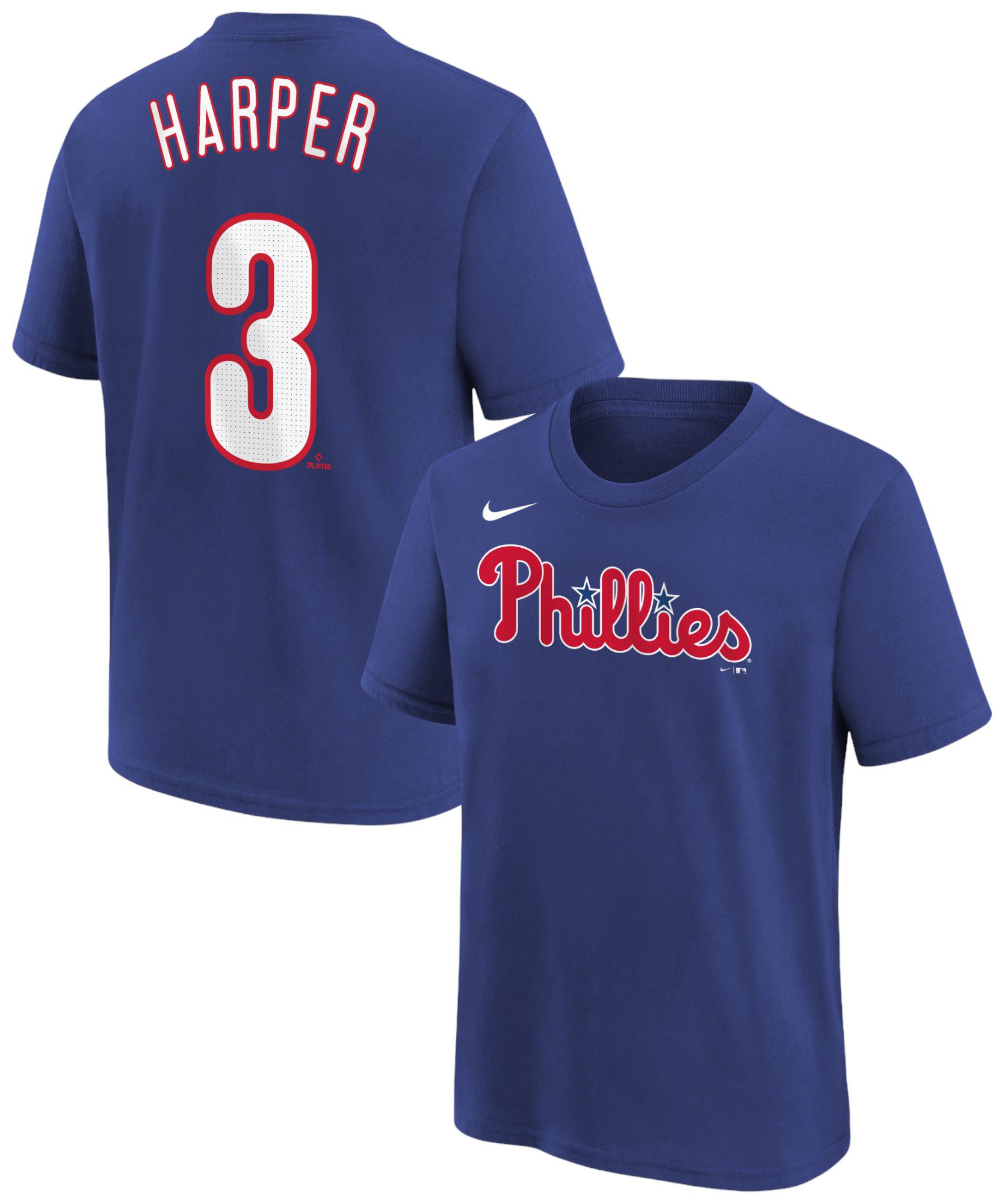 Nike Youth Philadelphia Phillies Bryce Harper #3 Blue T-Shirt | Dick's  Sporting Goods