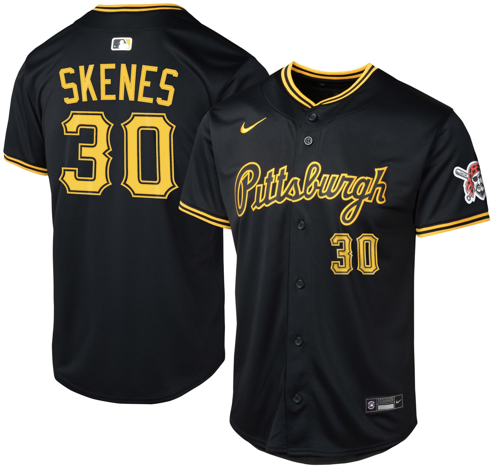 Nike Youth Pittsburgh Pirates Paul Skenes #30 Black Limited Jersey product image