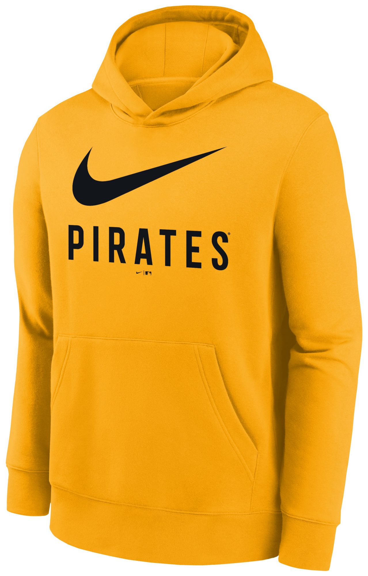 Nike Youth Pittsburgh Pirates Club Swoosh Yellow Hoodie product image