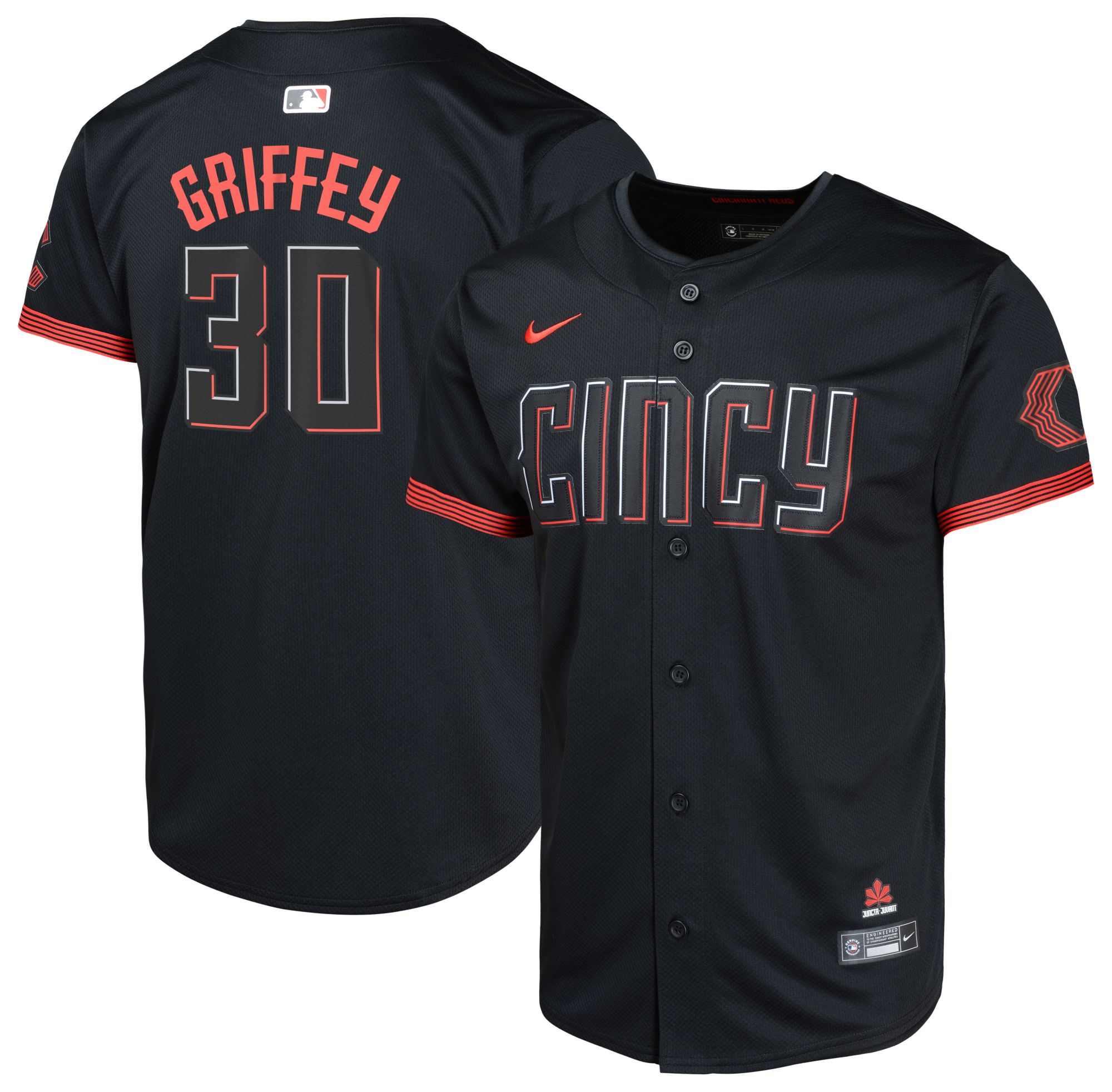 Nike Youth Cincinnati Reds City Connect Ken Griffey Jr. #30 Limited Vapor Jersey product image