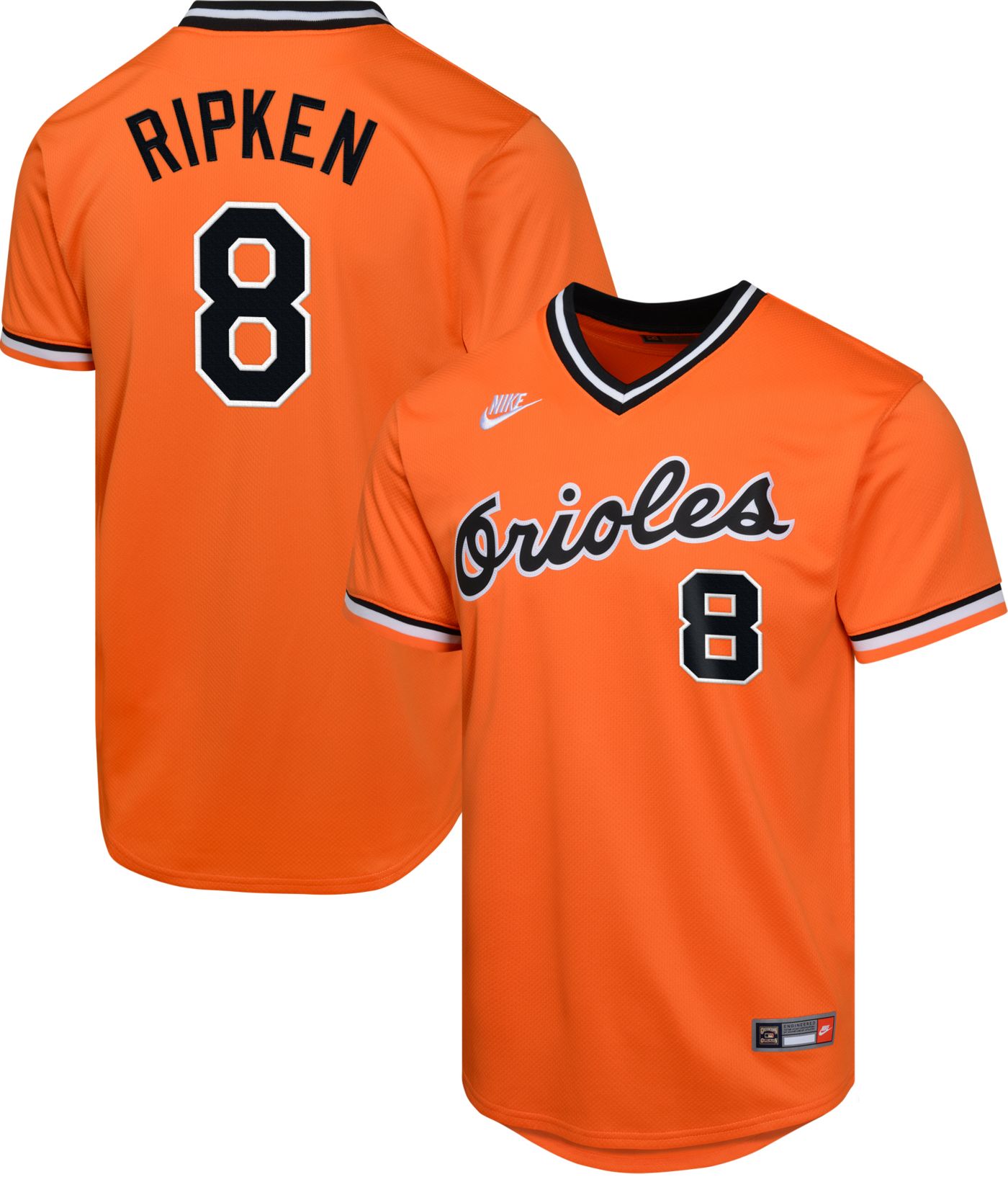 Nike Youth Baltimore Orioles Cal Ripken Jr. 8 Orange Cooperstown Limited Vapor Jersey Dick s Sporting Goods