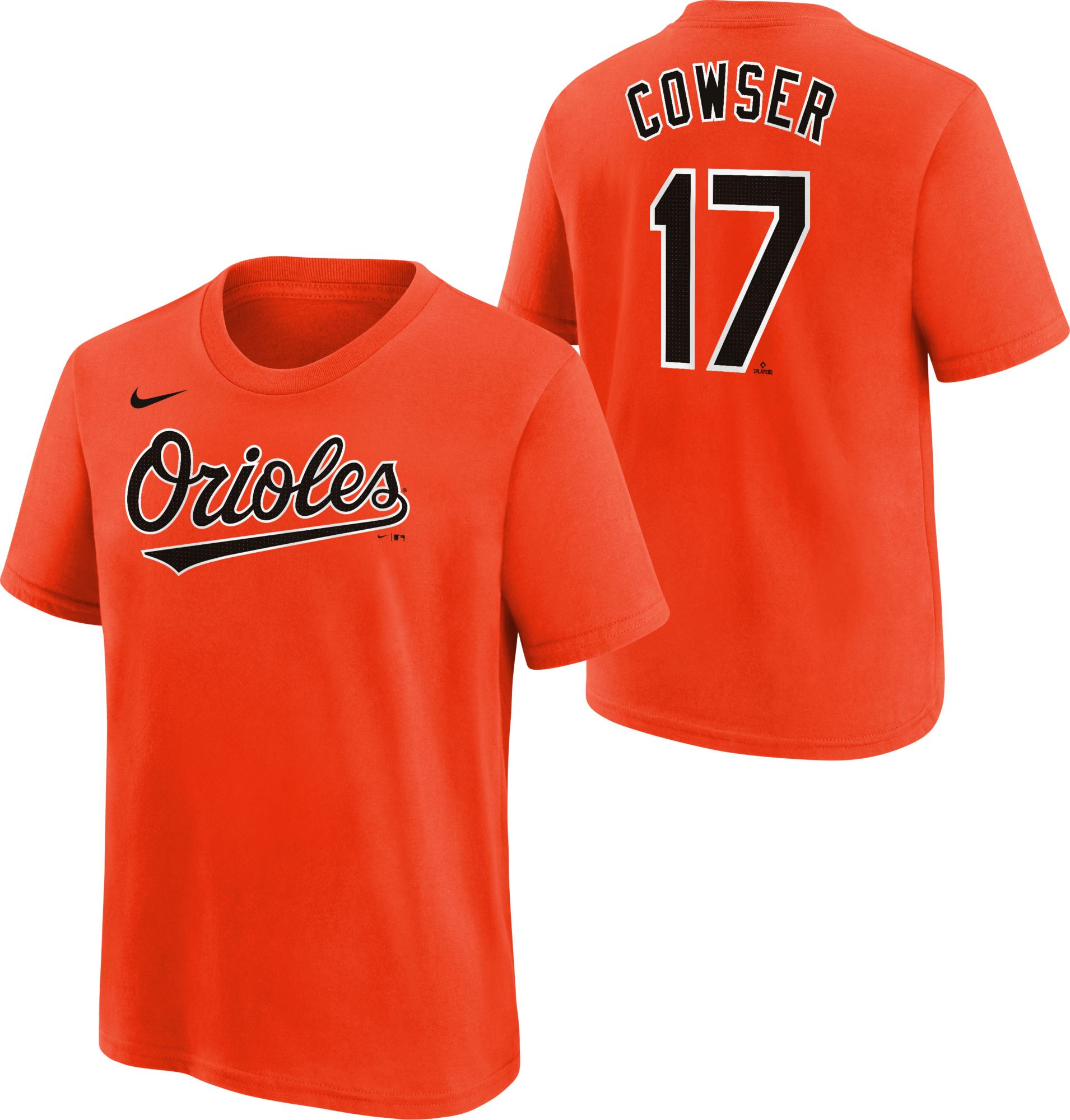 Nike Youth Baltimore Orioles Colton Cowser #17 Orange Home T-Shirt product image