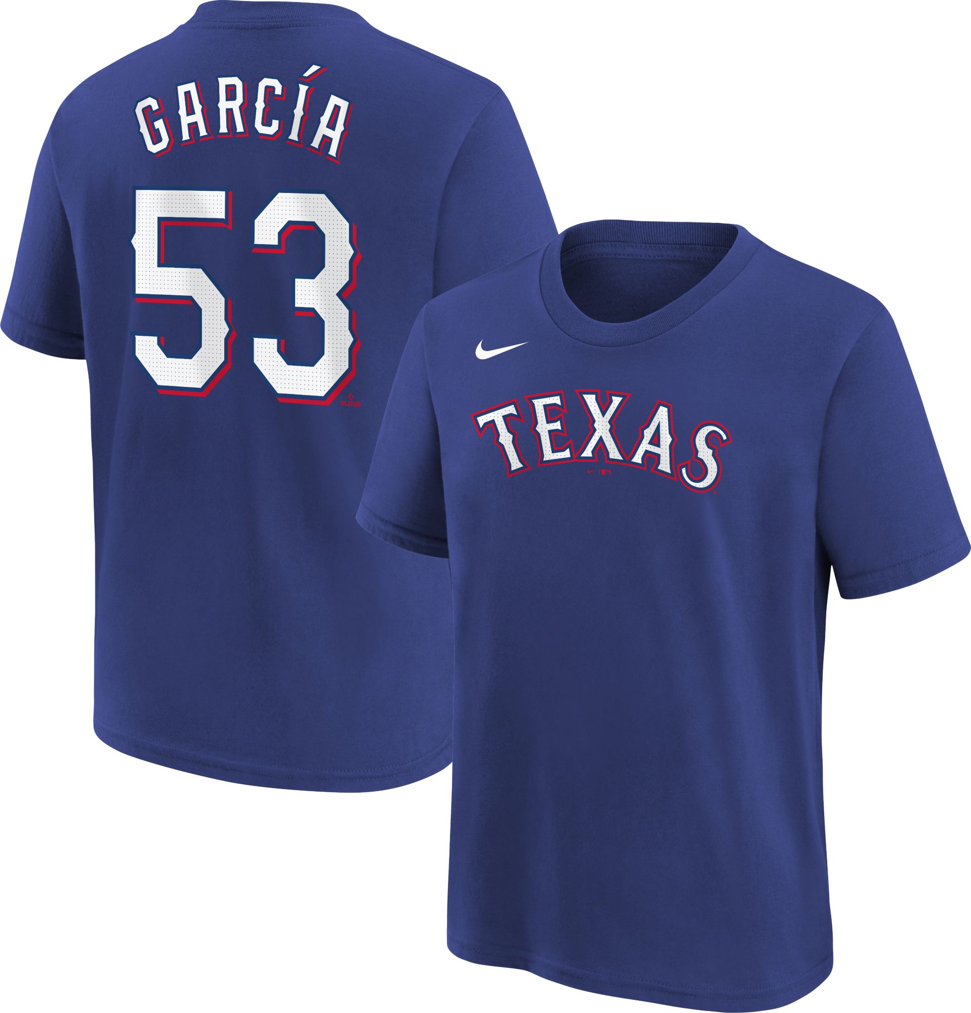 Nike Youth Texas Rangers Adolis García #53 Blue T-Shirt product image
