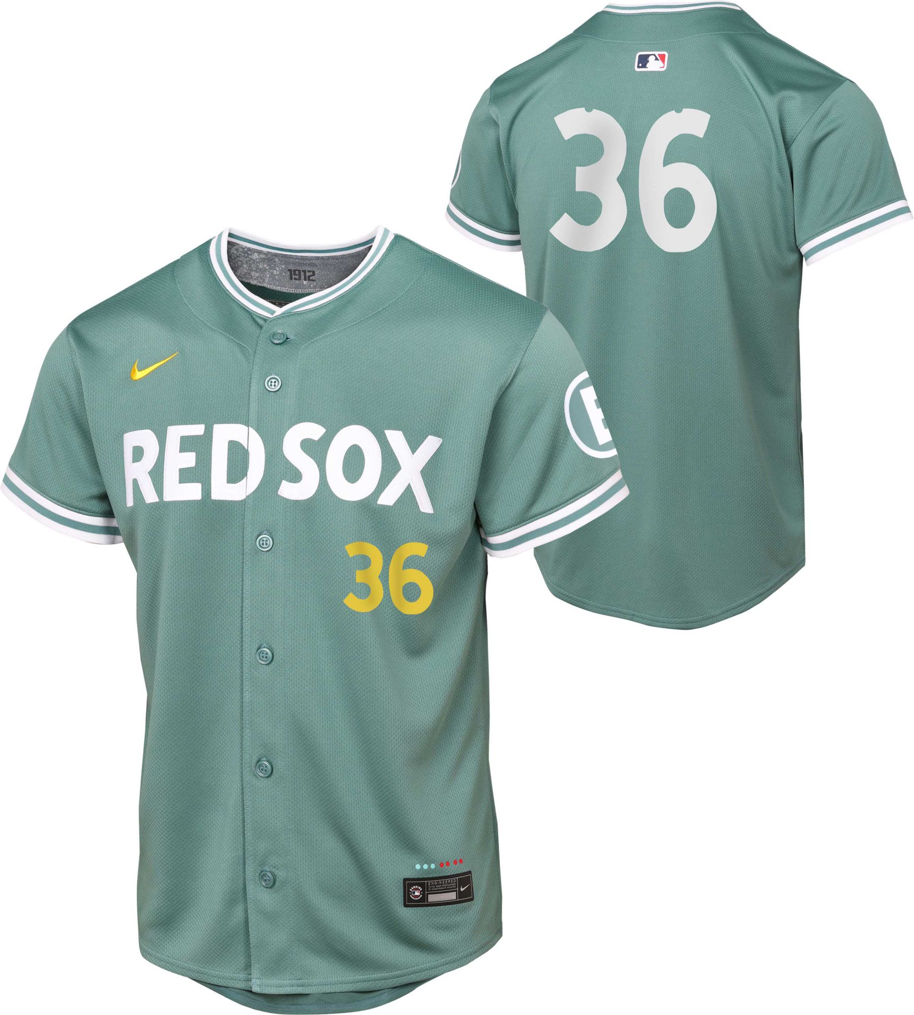 Nike Youth Boston Red Sox Triston Casas #36 City Connect Green Limited Vapor Jersey product image