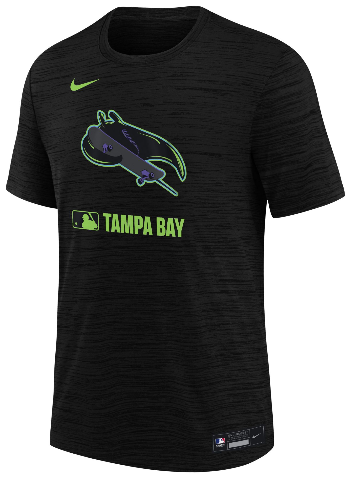 Nike Youth Tampa Bay Rays City Connect Black Velocity T-Shirt product image