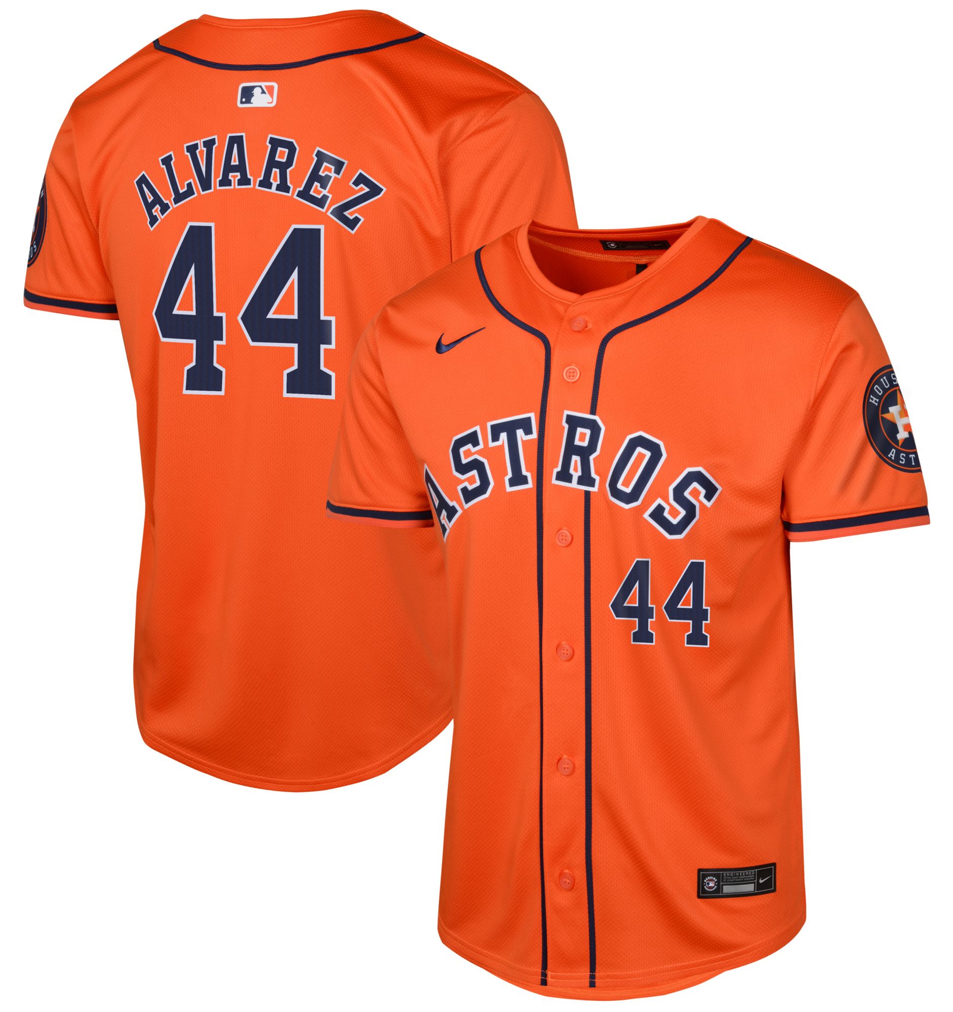 Nike Youth Houston Astros Yordan Álvarez #44 Orange Alternate Cool Base Jersey product image