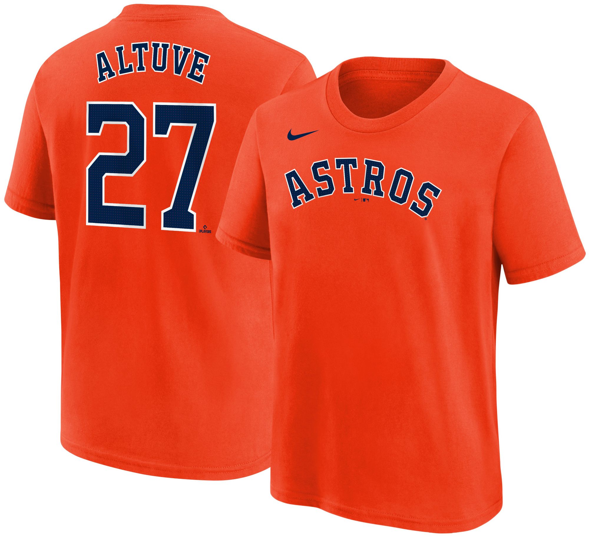 Nike Youth Houston Astros Jose Altuve #27 Orange T-Shirt product image
