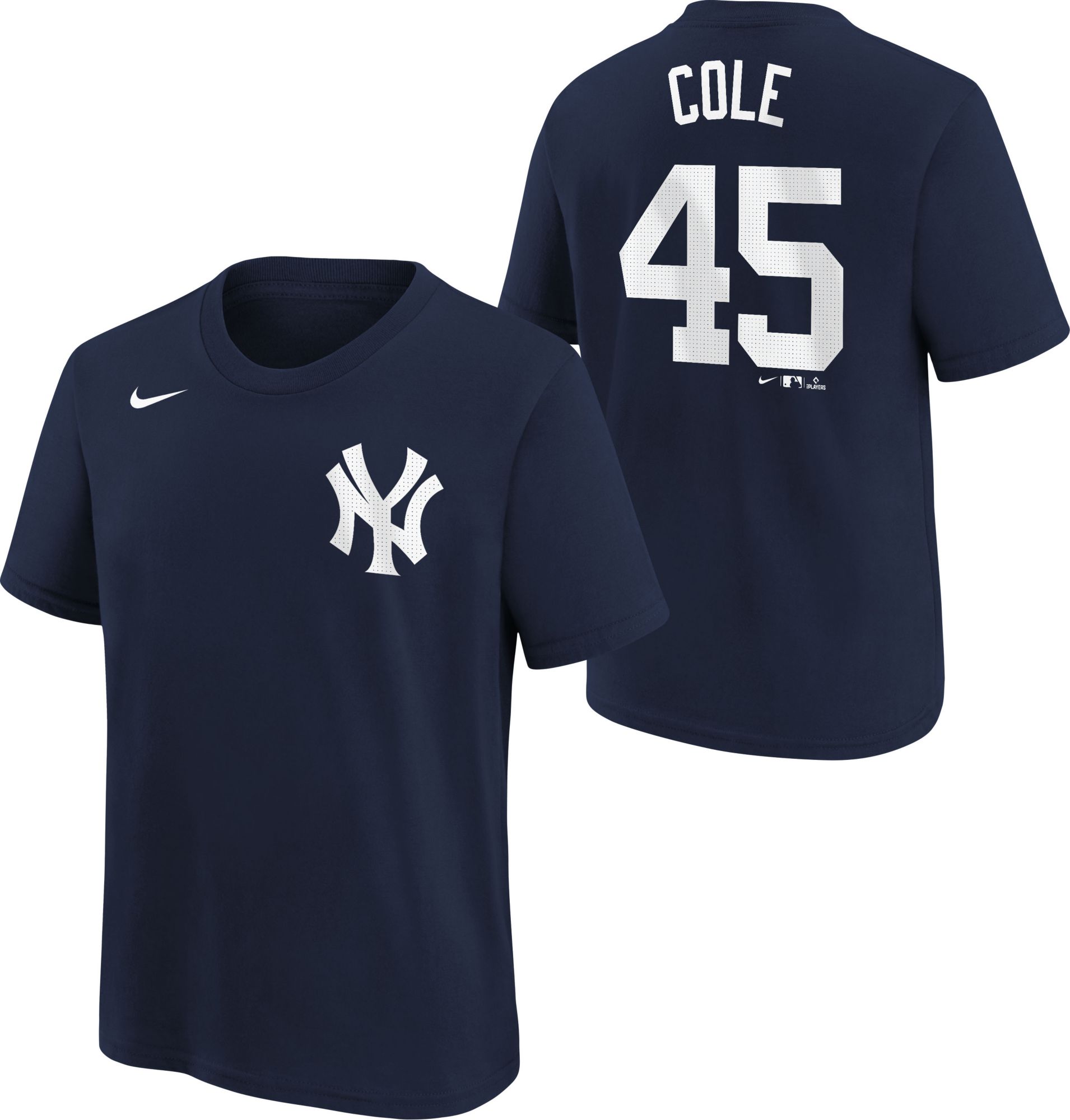 Nike Youth New York Yankees Gerrit Cole #45 Navy Home T-Shirt product image