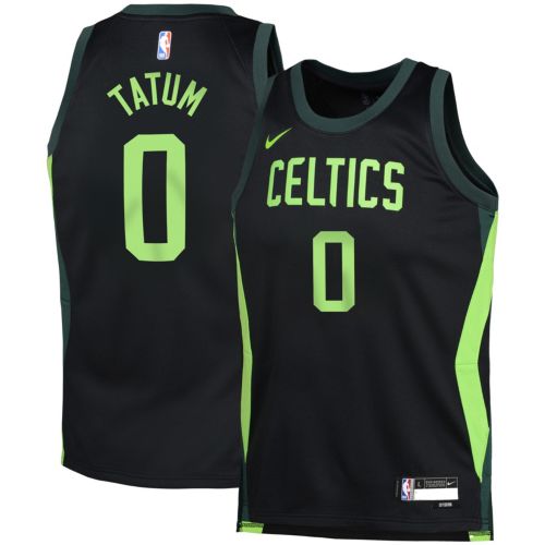 Nike Youth Boston Celtics Green Jayson Tatum #0 Swingman Icon