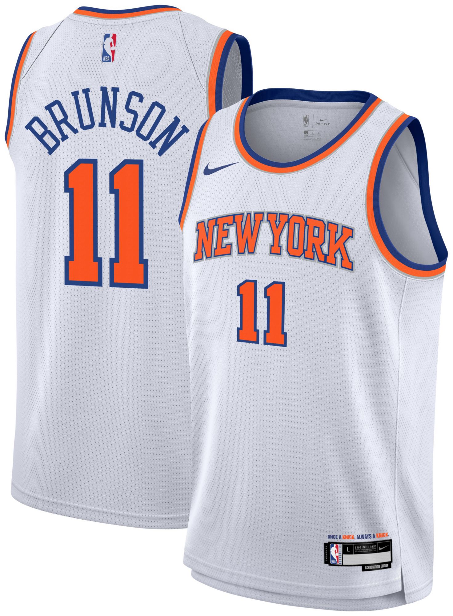 Nike Youth New York Knicks Jalen Brunson #11 Swingman Association Jersey product image