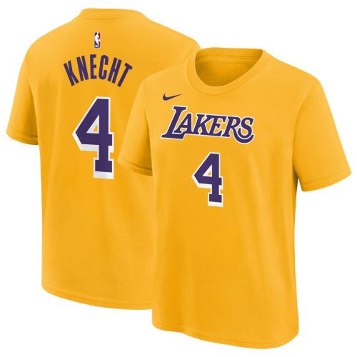 Nike Youth Los Angeles Lakers Luka Doncic #77 Yellow Icon T-Shirt