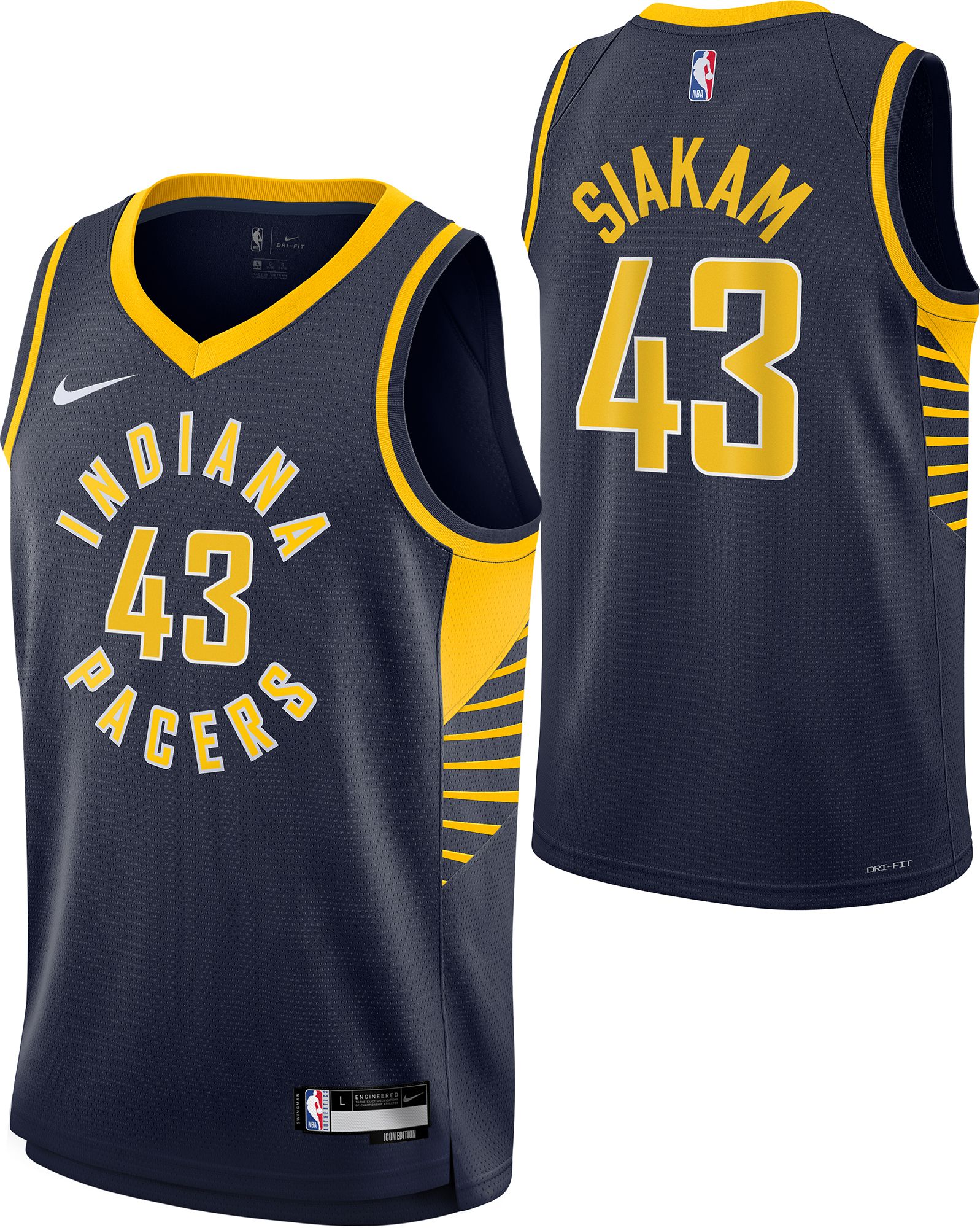 Nike Youth Indiana Pacers Pascal Siakam #43 Swingman Icon Jersey product image
