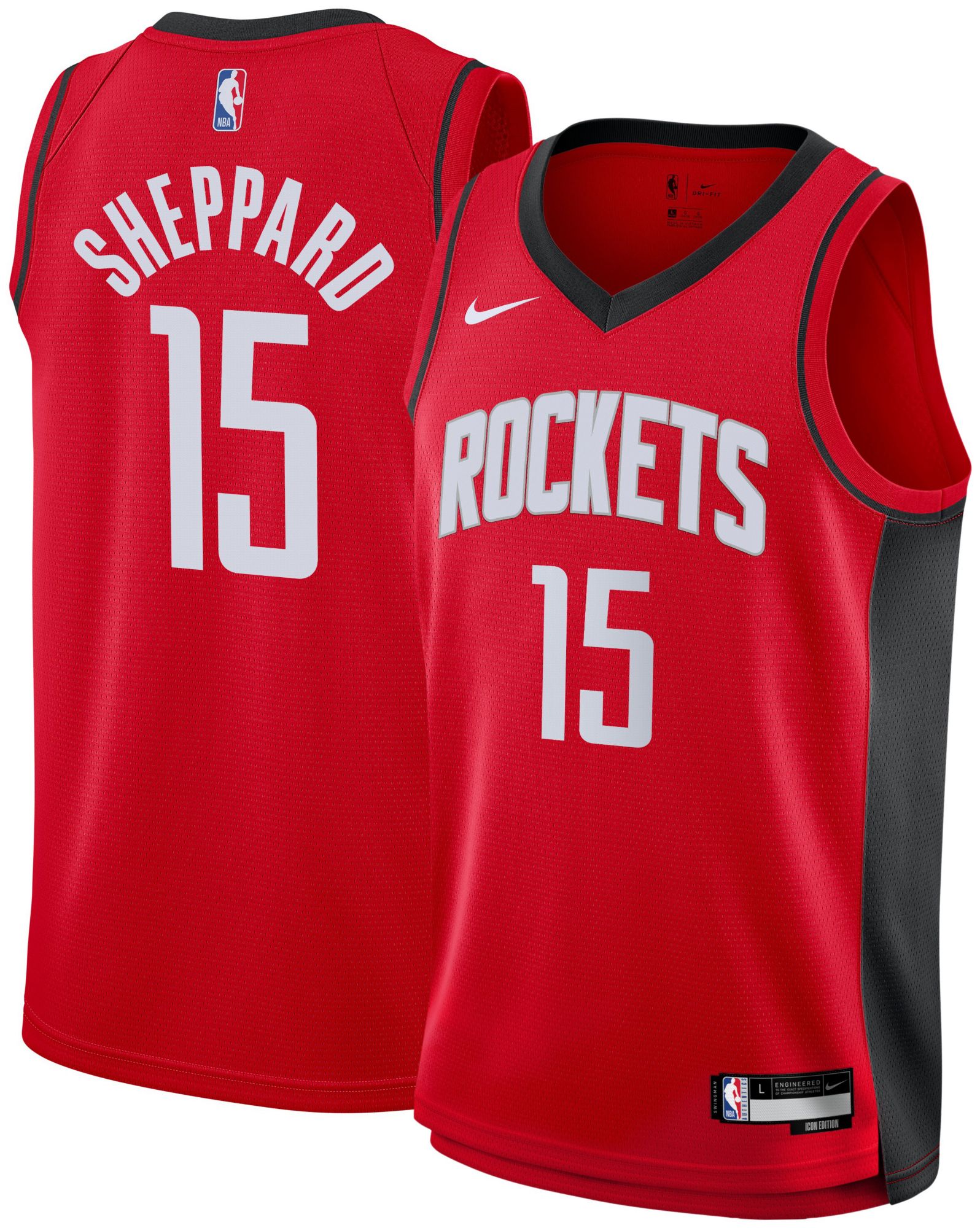 Nike Youth Houston Rockets Reed Sheppard #15 Swingman Icon Jersey product image