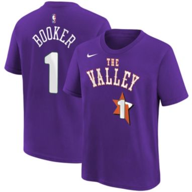 sorry, Nike Youth 2024-25 City Edition Phoenix Suns Devin Booker #1 T-Shirt is currently out of stock