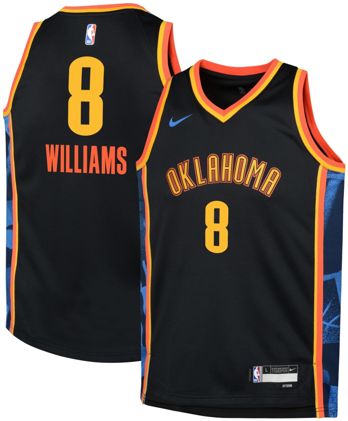 Nike Youth 2024 25 City Edition Oklahoma City Thunder Jalen Williams 8 Swingman Jersey Dick s Sporting Goods