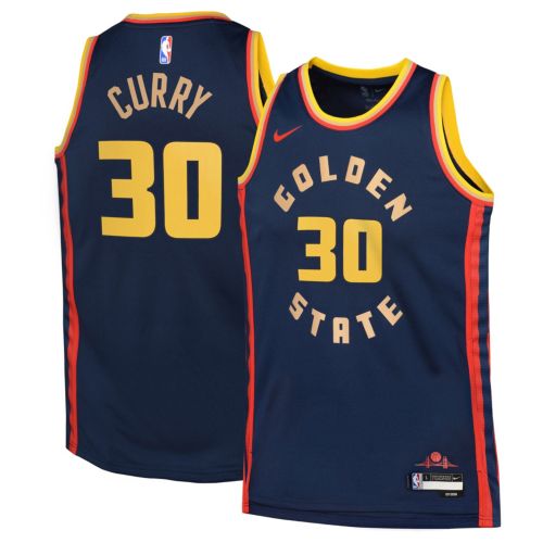 Nike Youth Golden State Warriors Steph Curry #30 White Swingman