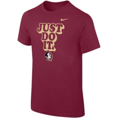 sorry, Nike Youth Florida State Seminoles Garnet Core Cotton 'Just Do It' T-Shirt is currently out of stock