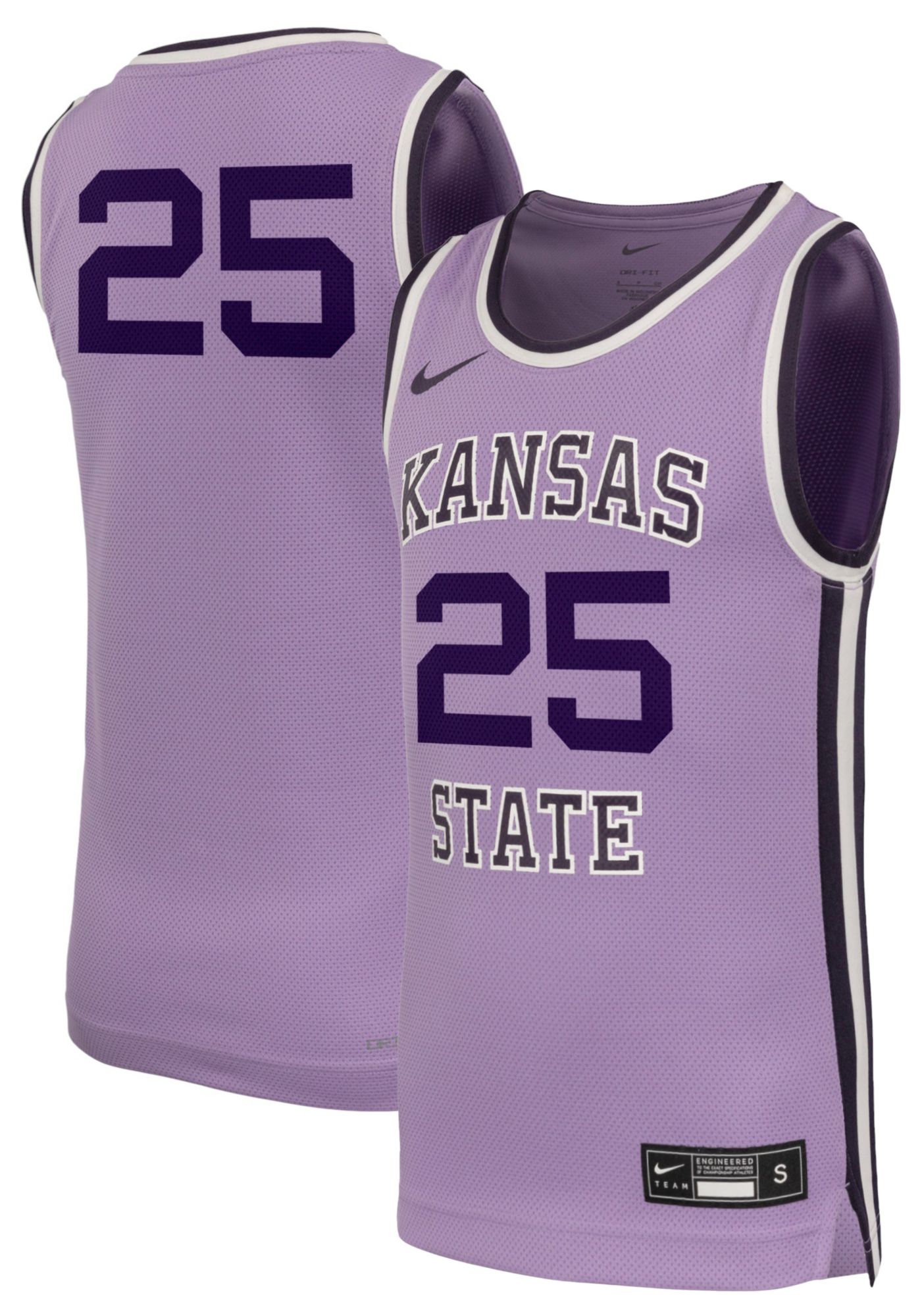 Nike Youth Kansas State Wildcats Purple Replica Basketball Jersey product image