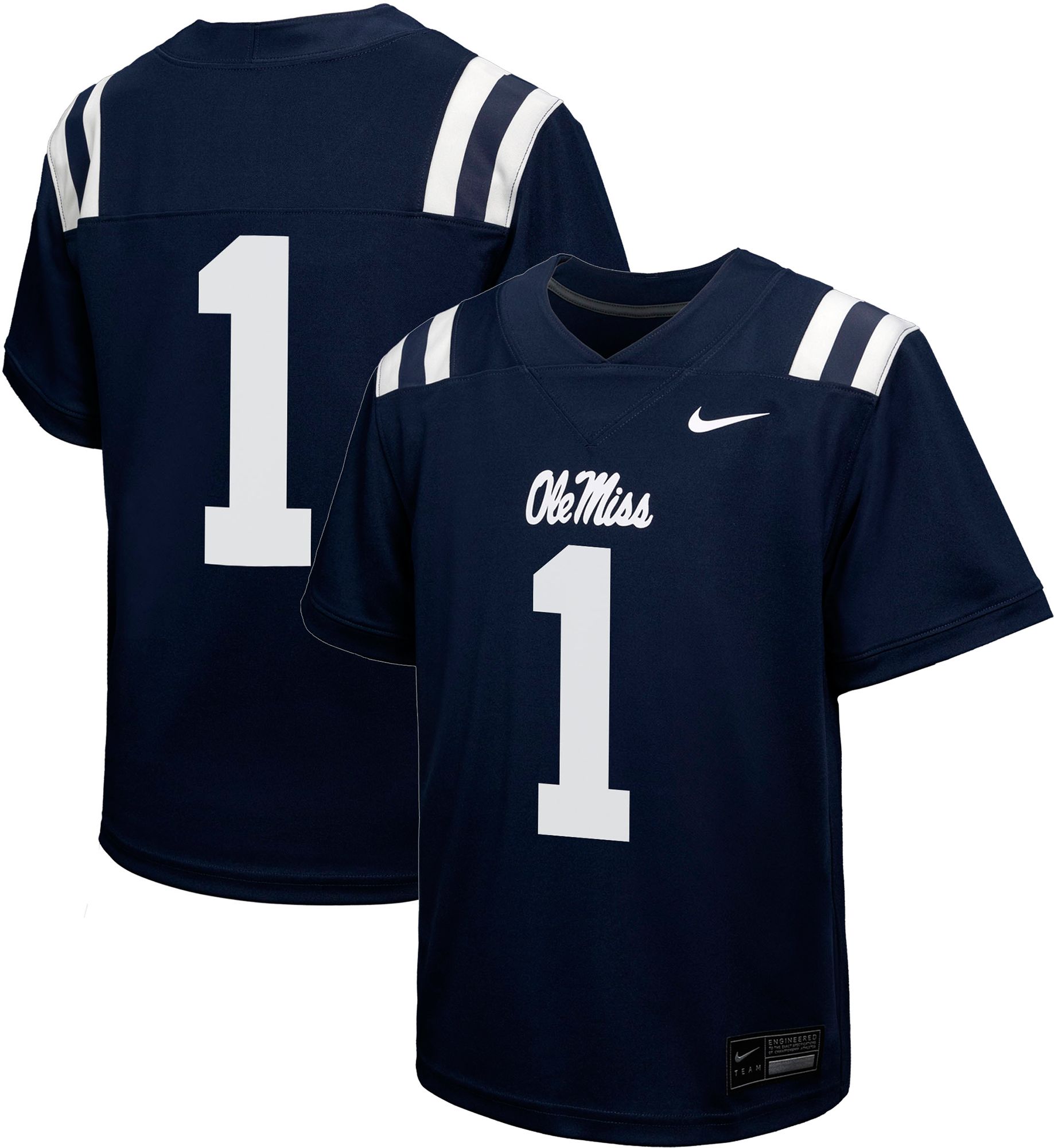 Nike Youth Ole Miss Rebels #1 Blue Replica Football Jersey product image