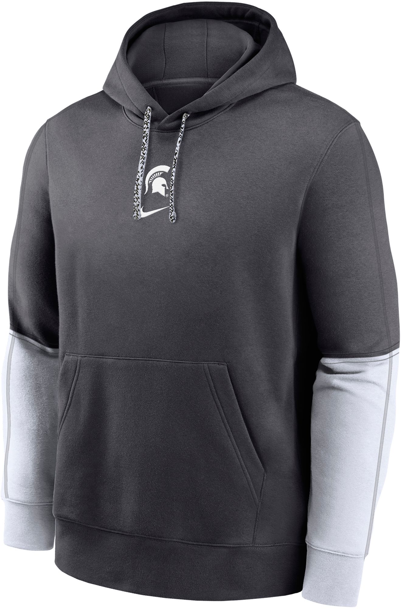 Nike Youth Michigan State Spartans Grey Team Issue Club Fleece