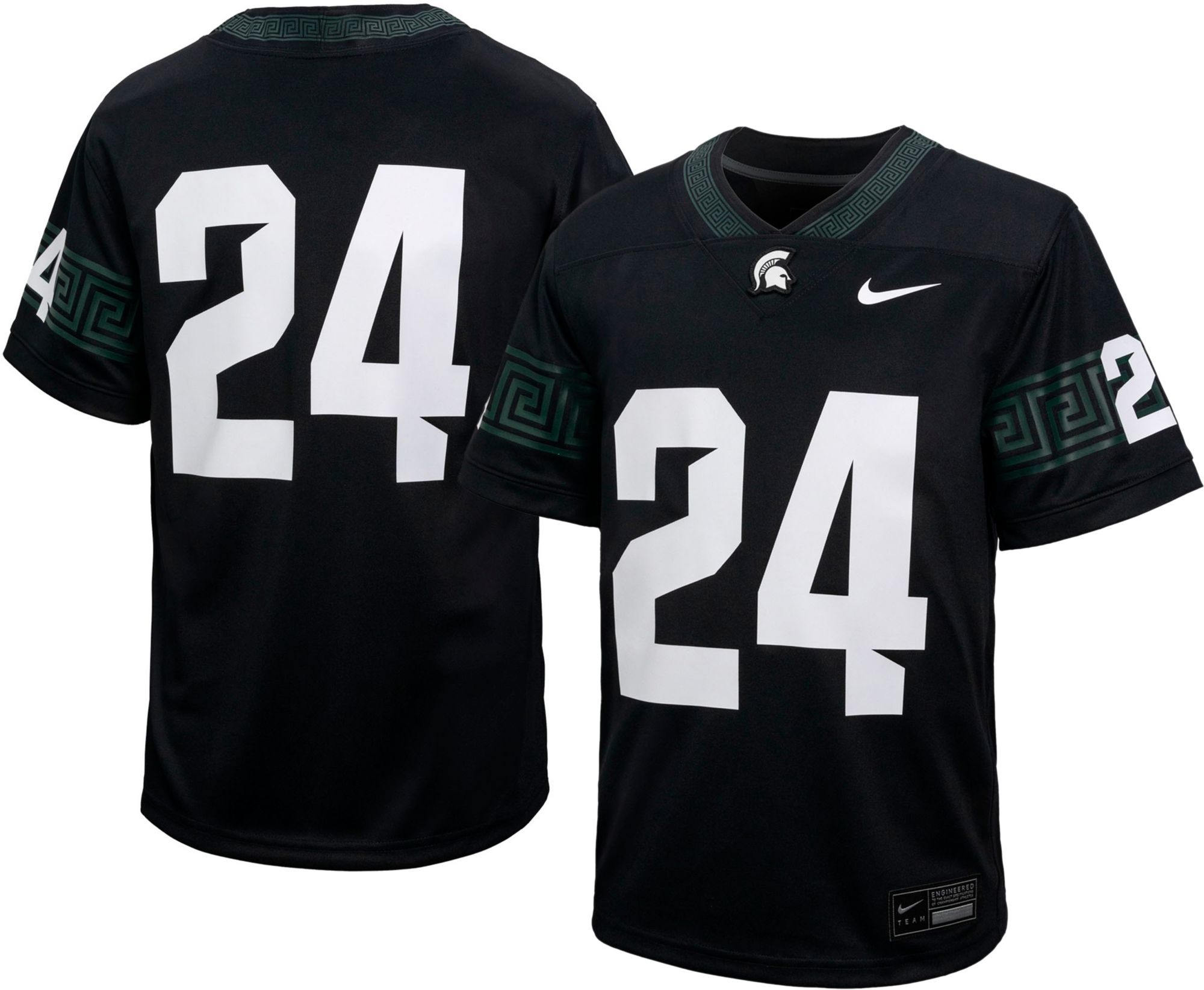 Nike Youth Michigan State Spartans #24 Black Alternate Replica Football Jersey product image