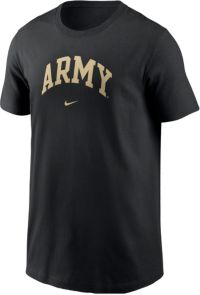 Nike Youth Army West Point Black Knights Army Black Core Cotton Arch Wordmark T-Shirt