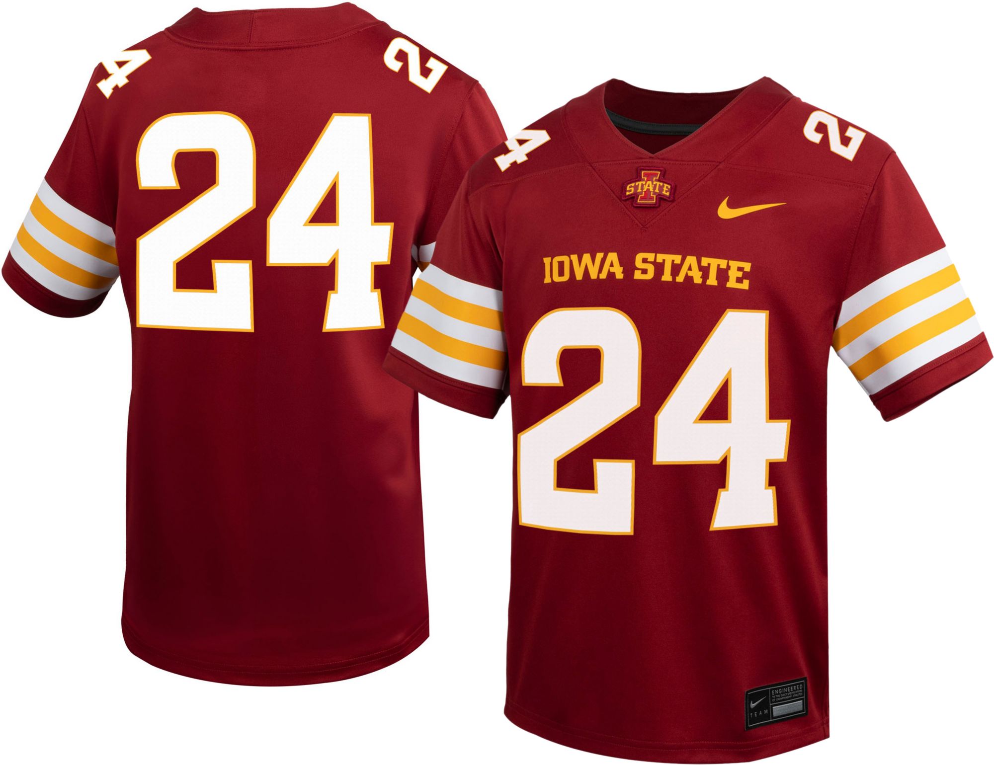 Nike Youth Iowa State Cyclones #24 Cardinal Replica Football Jersey product image