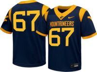 Nike Youth West Virginia Mountaineers #67 Blue Replica Football