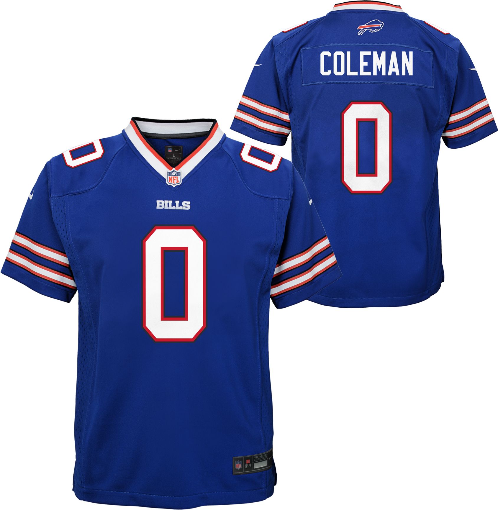Nike Youth Buffalo Bills Keon Coleman #0 2nd Royal Blue Game Jersey product image